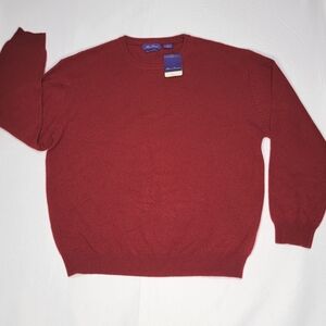 NEW WITH TAGS!!! 100% CASHMERE Crimson Sweater Size XL #397